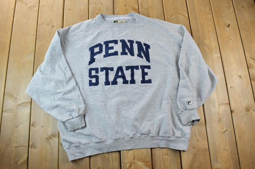Vintage Y2K Penn State University Collegiate Russell High Cotton Crew Neck / Embroidered / NCAA Sweatshirt / Sportswear / Americana