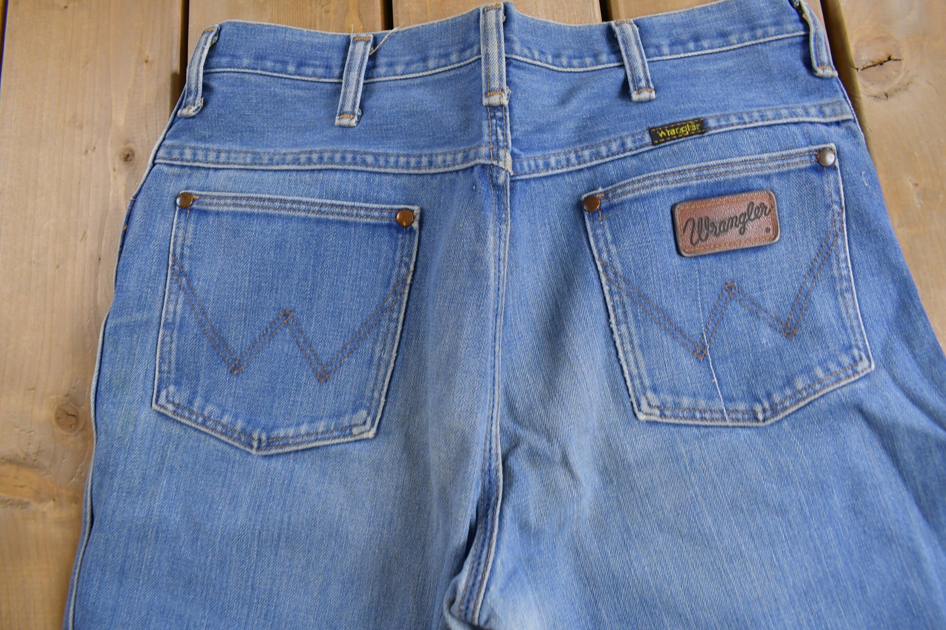 Vintage 1970s Wrangler Western Style Jeans Size 34 x 28