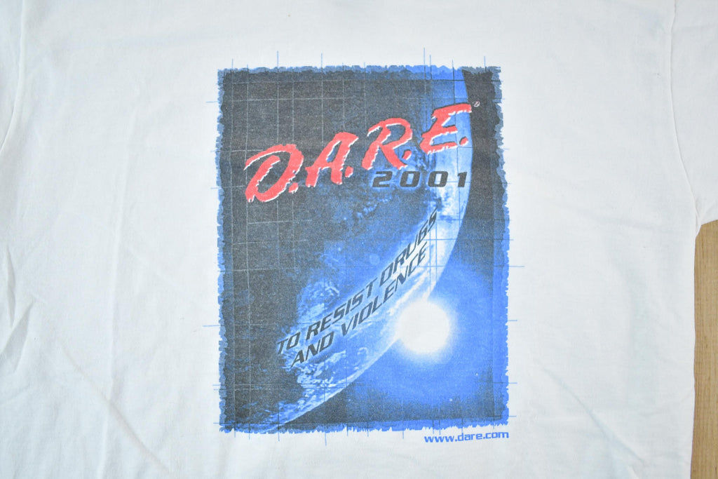 Vintage 2001 DARE Souvenir T-Shirt Mens M