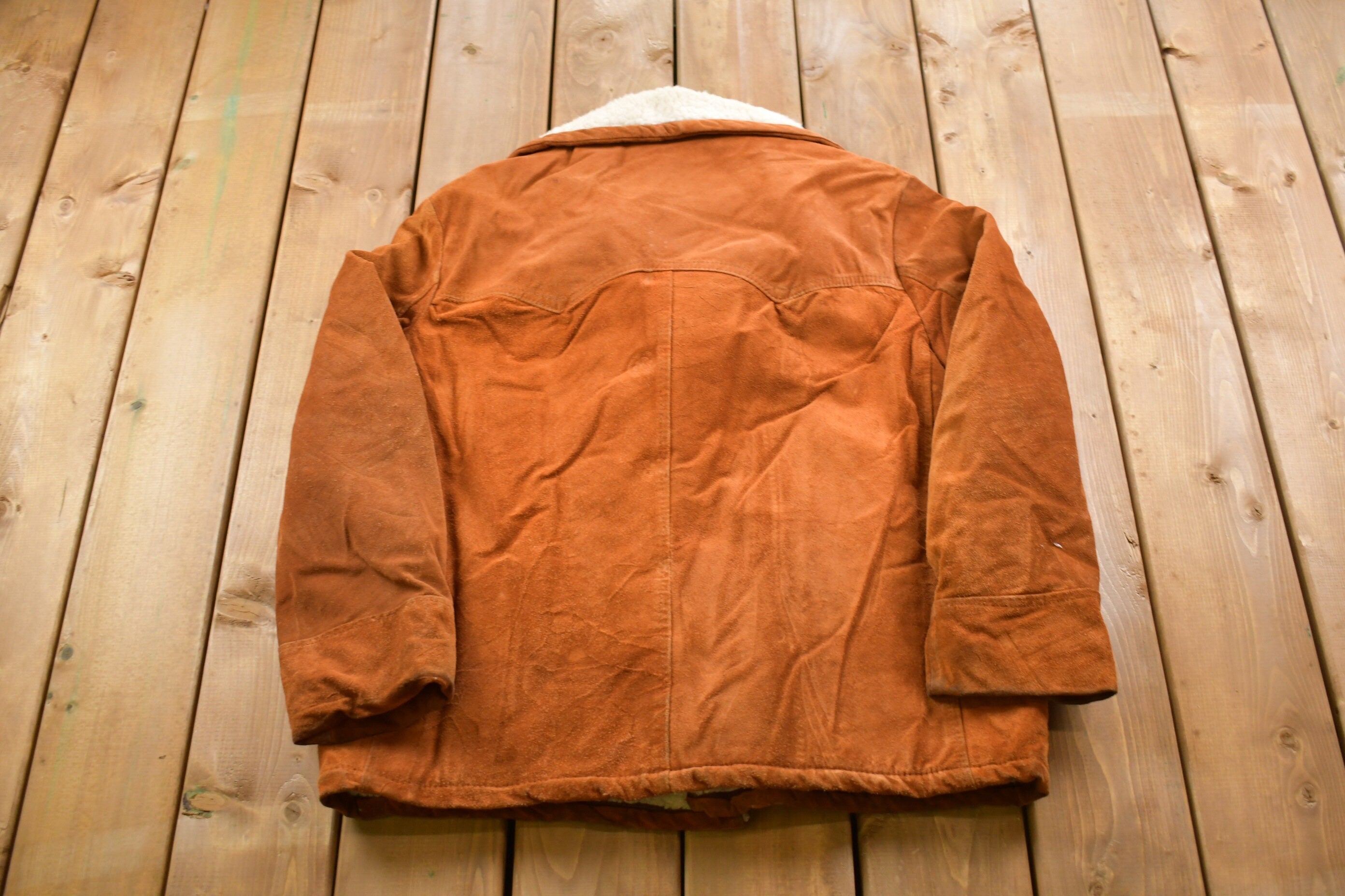 Vintage 1980s House Of Peerless Shearling Leather Jacket