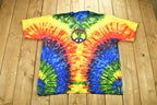 Vintage 1990s Las Vegas Peace Tie Dye T-Shirt