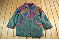 Vintage 1980s Current Seen Embroidered Abstract Jacket Womens Small