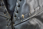 Vintage 1980s Golden Crown Leather Vest