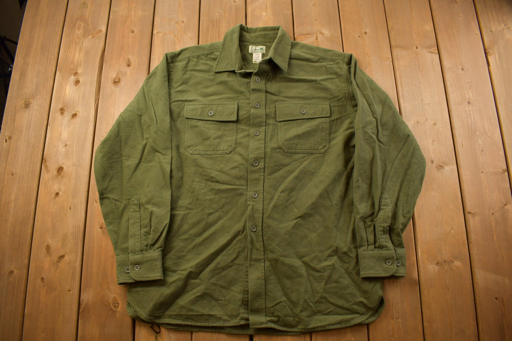 Vintage 1990s L.L. Bean Blank Button Up Shirt