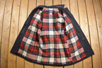 Vintage 1980s Lands End Wool Full Length Over Coat