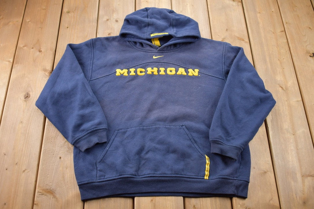Vintage 1990s University of Michigan Collegiate Nike Center Swoosh Kids Hoodie