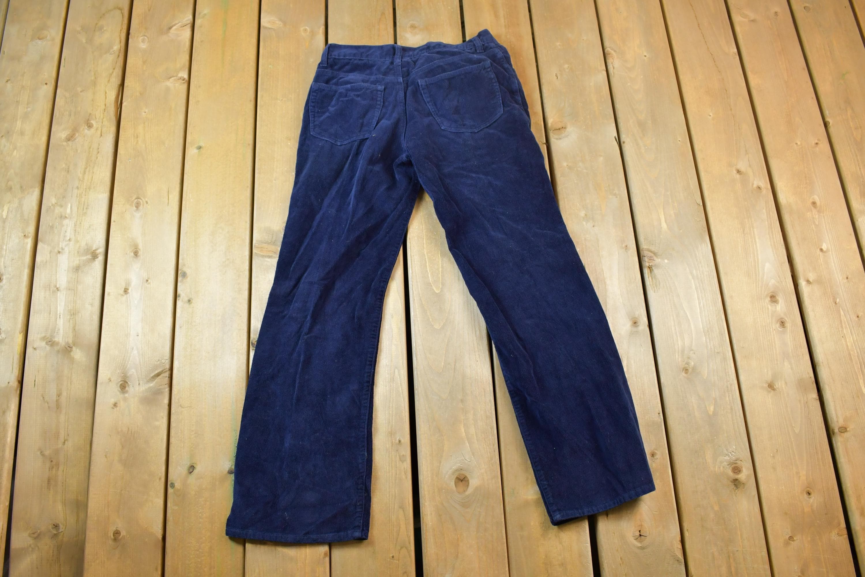 Vintage 1990s Blue Corduroy Size 32x28