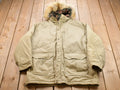 Vintage 1980s Woolrich Wool Puffer Fur Jacket