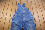 Vintage 1990s Big Smith Blue Denim Jean Overalls Size 44 x 28