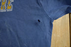Vintage 1980s University Of Wisconsin UW EAU Claire Distressed Crewneck Men's Medium