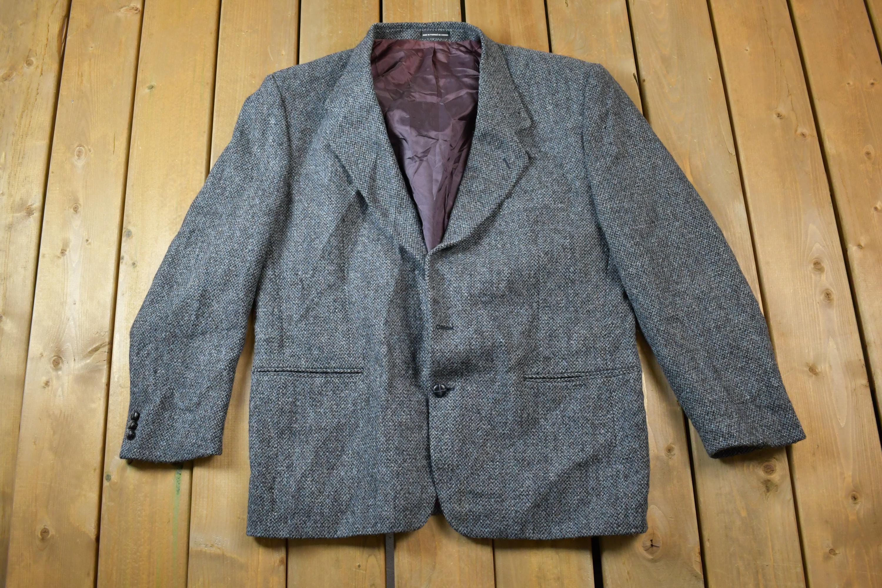 Vintage 1990s Wool Dinner Jacket \ Made In Canada