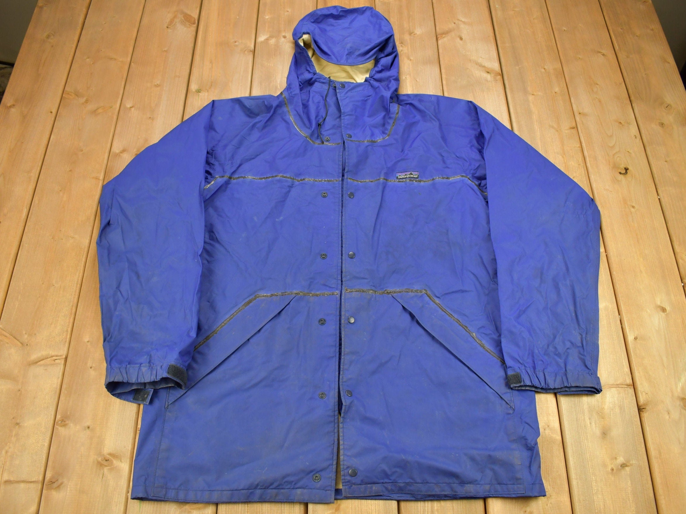Vintage 1980s Patagonia Full Zip Rain Jacket