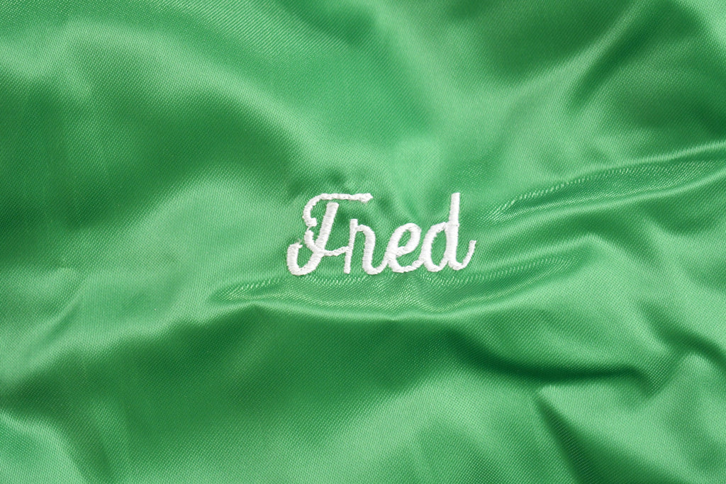 Vintage 1980s West Ark Satin Bomber Jacket