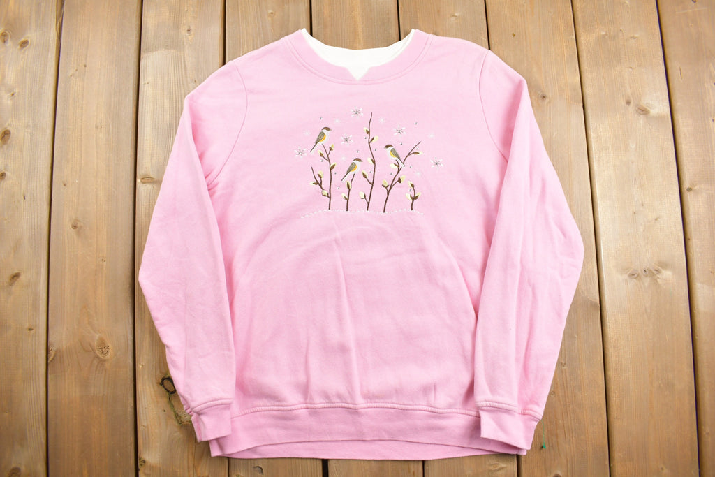 Vintage 1990s Breckenbridge Cute Bird Theme Crewneck Sweater