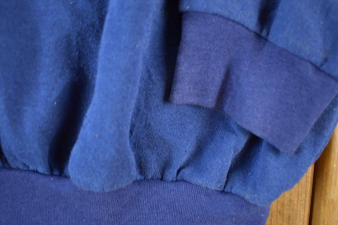 Vintage 1990s Blank Navy Souvenir Crewneck Sweatshirt Made In USA