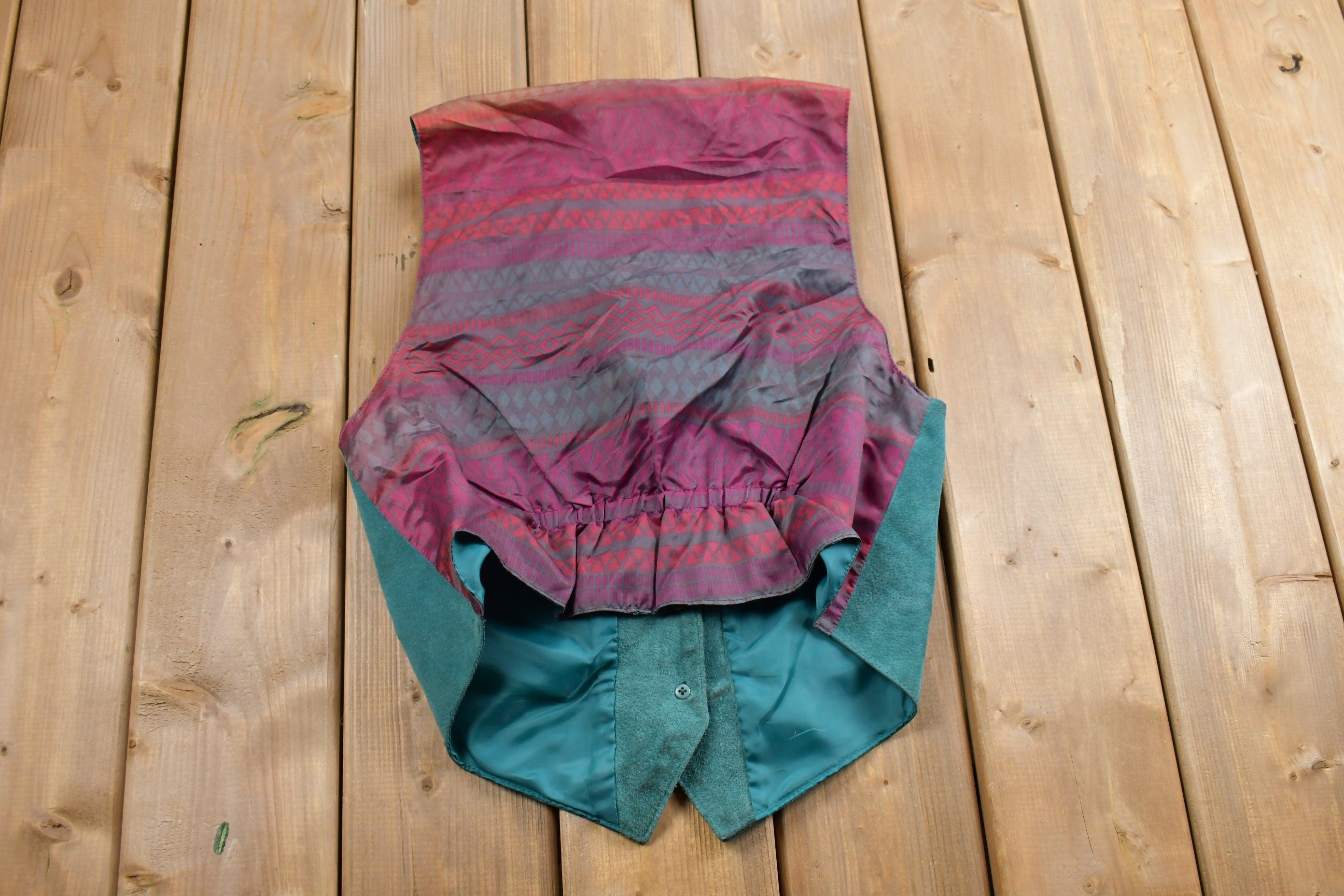 Vintage 1980s Arizona Jean Company Suede Leather Vest