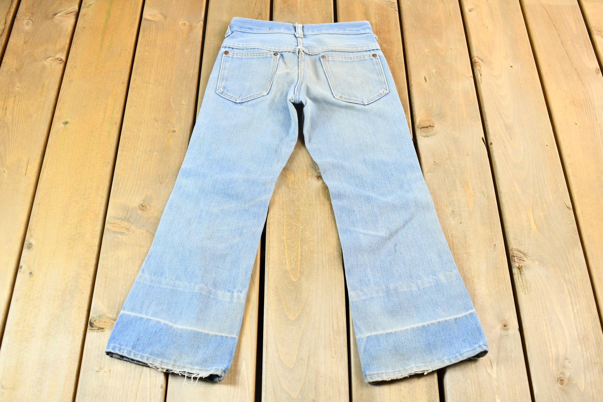 Vintage 1980s Distressed Women's Sears Perma Prest Jeans Size 24 x 22