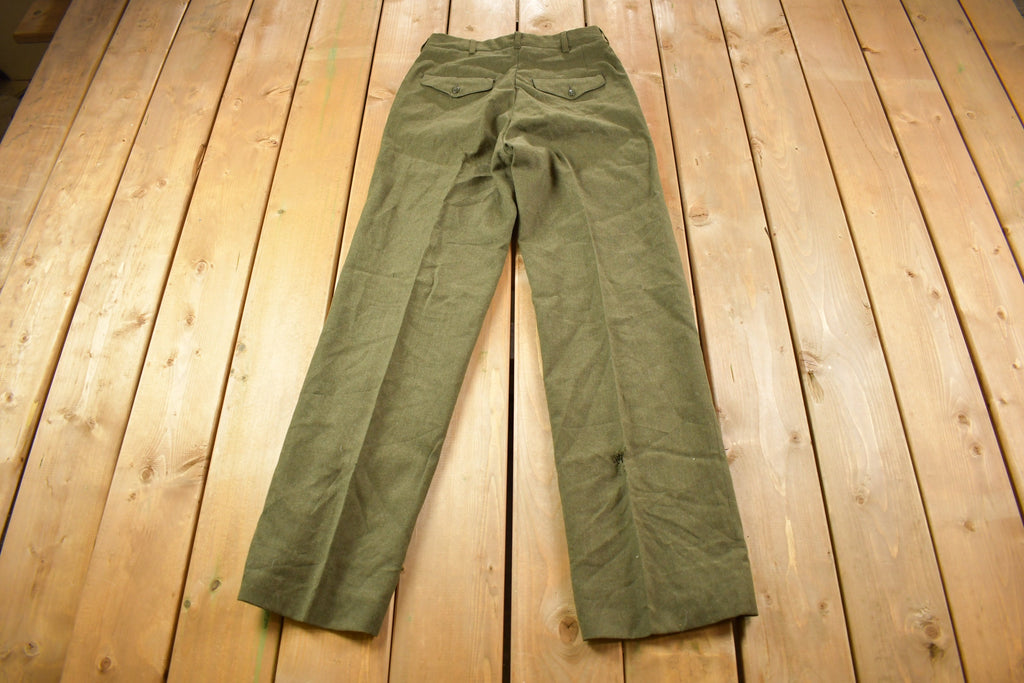 Vintage 1982 Military Wool Trousers Size 30 x 32