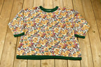Vintage 1990s All Over Flower Print Cute Floral Crewneck