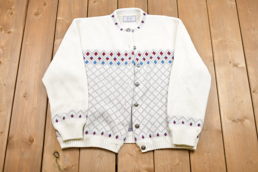 Vintage 1990s Jersilo Button Up Cardigan Sweater