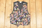 Vintage 1990s Looney Tunes Gang Abstract Warner Bros Button Up Vest Men's M
