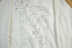 Vintage 1990s Fish Art Crewneck Sweatshirt Mens XL