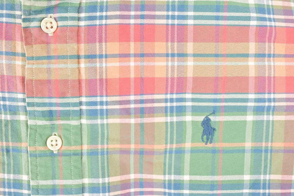 Vintage 1990s Ralph Lauren Plaid Button Up Shirt Men's L