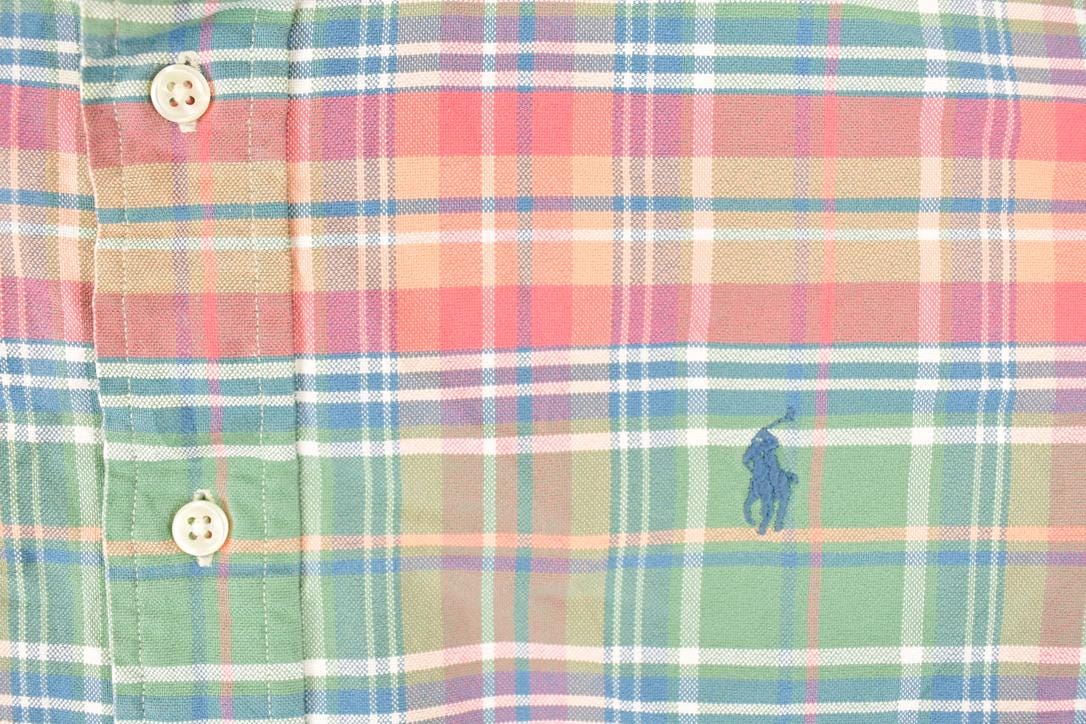 Vintage 1990s Ralph Lauren Plaid Button Up Shirt Men's L