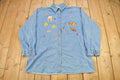 Vintage 1990s Autumn Sweet Autumn Embroidered Button Up Shirt