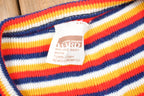 Vintage 1980s Cute Women's Striped Top Crewneck Sweatshirt