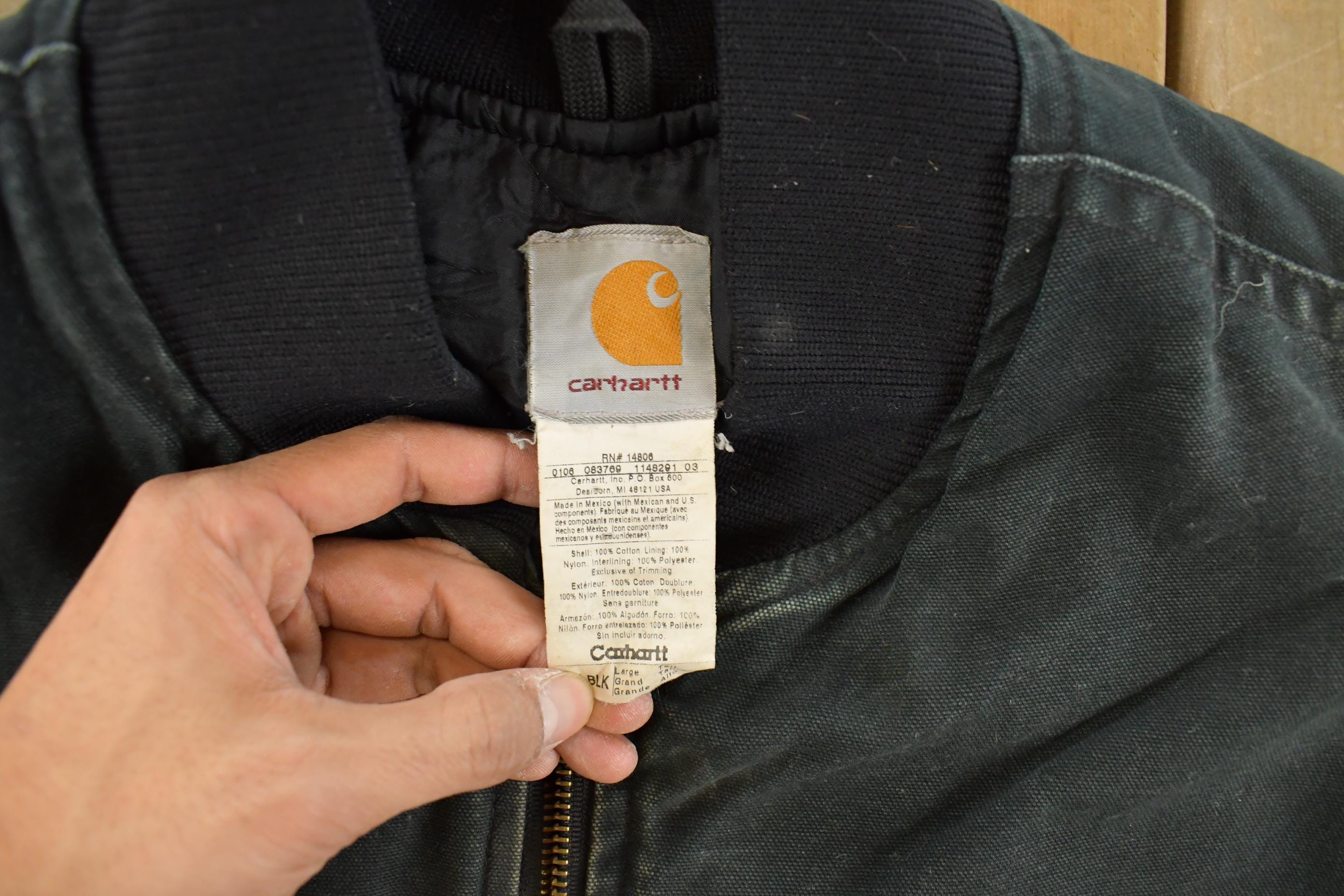 Vintage 1990s Carhartt Jacket Vest Mens Large Tall