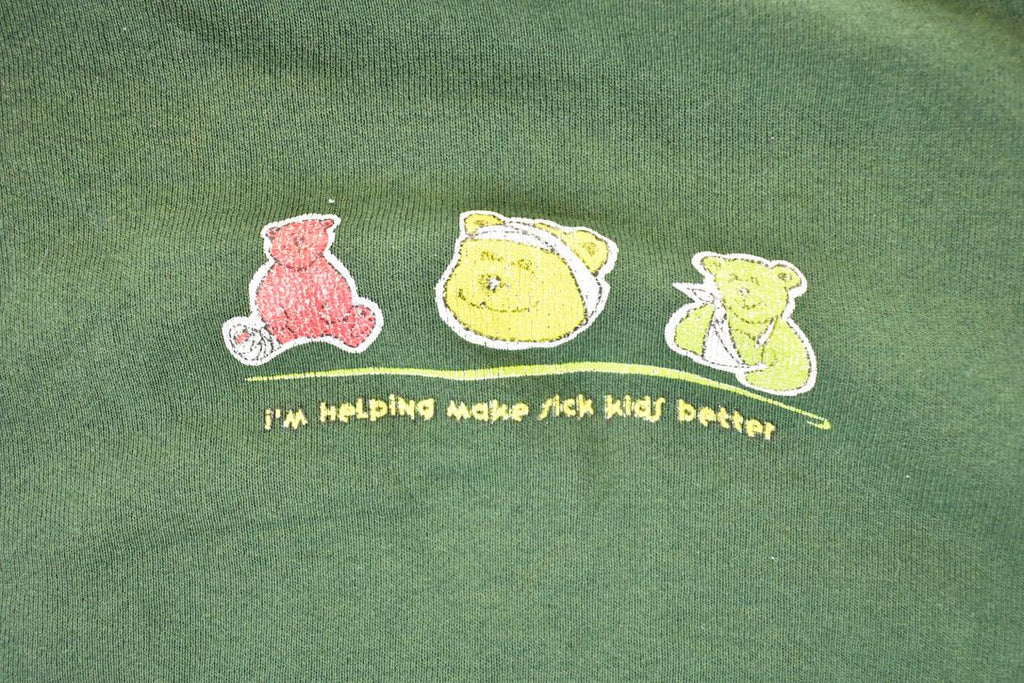 Vintage 1998 Sick Kids Cute Teddy Bears Crewneck Sweatshirt Men's L