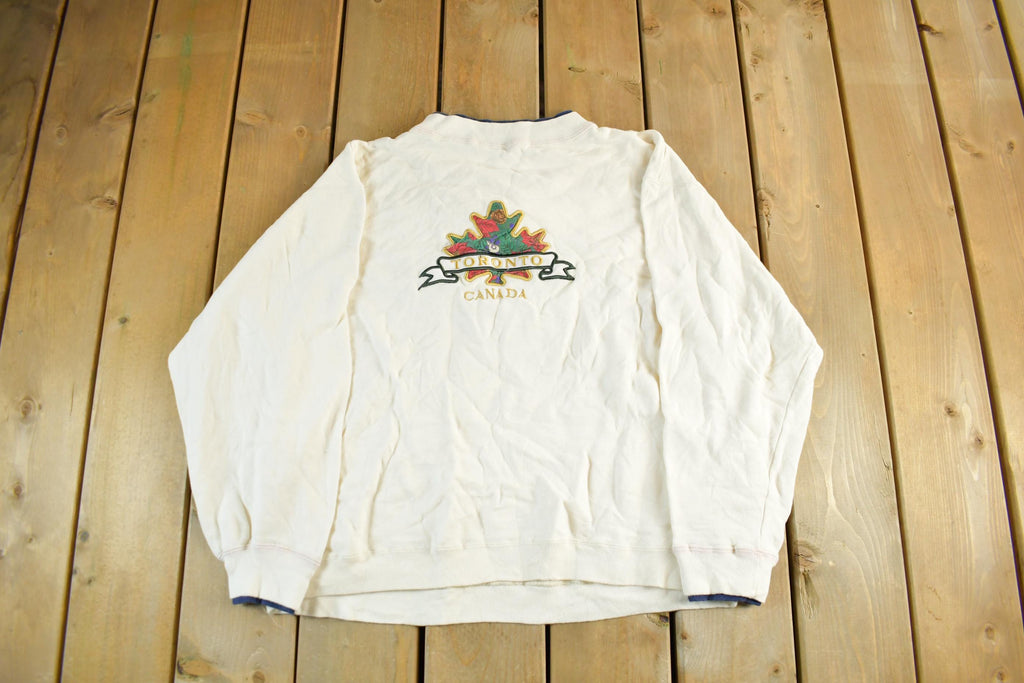 Vintage 1990s Toronto Canada Crewneck Sweatshirt Mens M-L