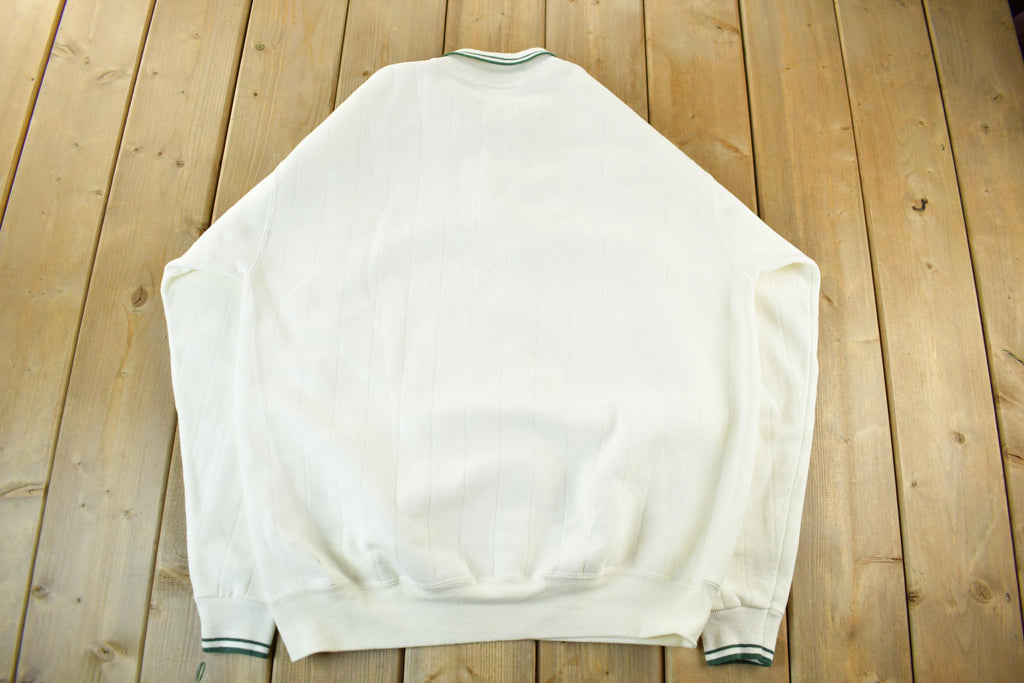 Vintage 1990s Metropolitan National Bank Collared Sweatshirt Men's XL
