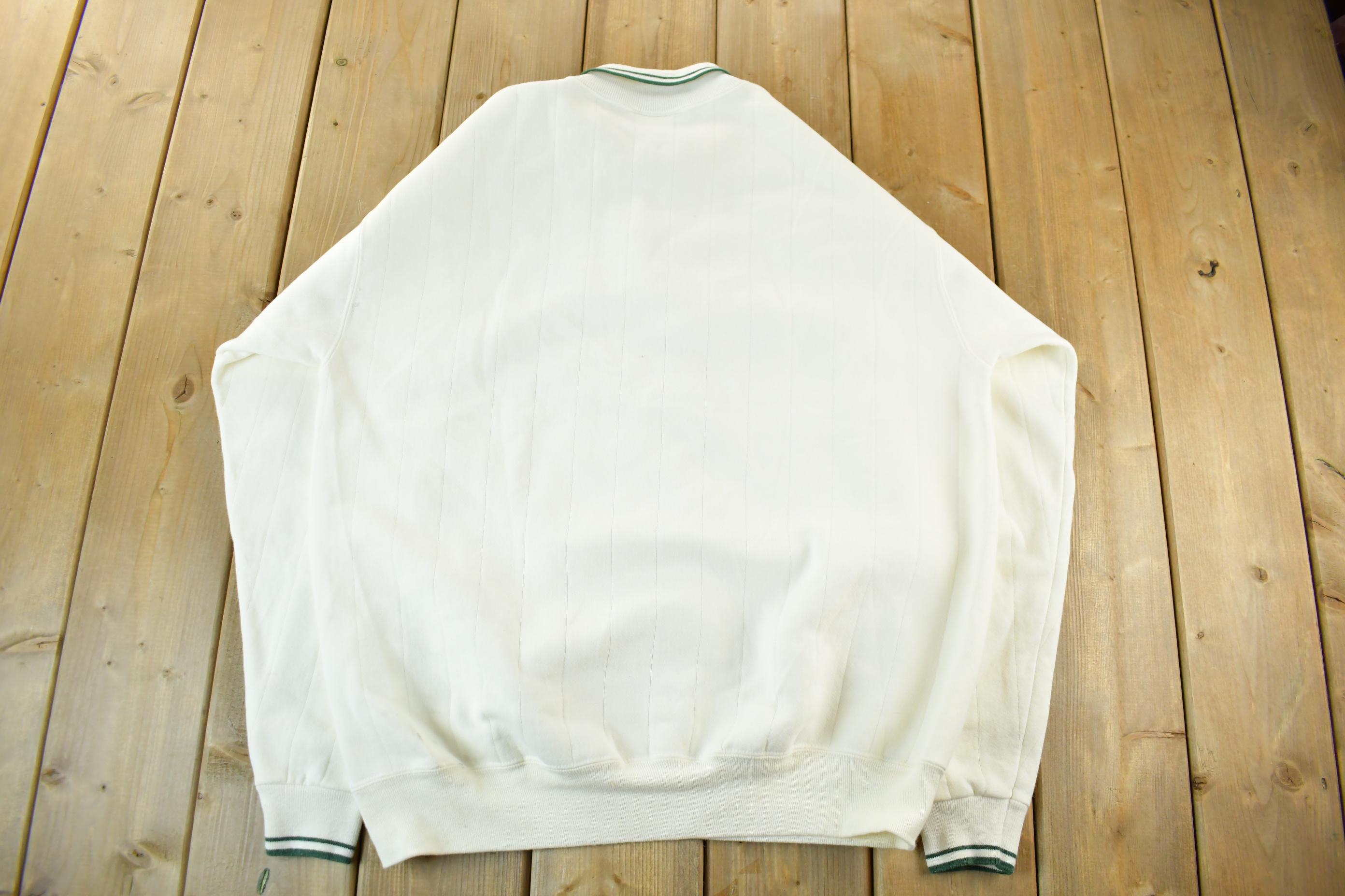 Vintage 1990s Metropolitan National Bank Collared Sweatshirt Men's XL