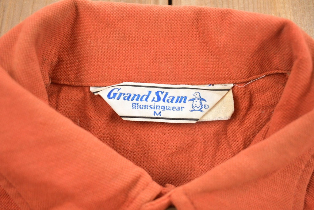 Vintage 1990s Grand Slam Munsingwear Button Up Collar Pocket T-Shirt