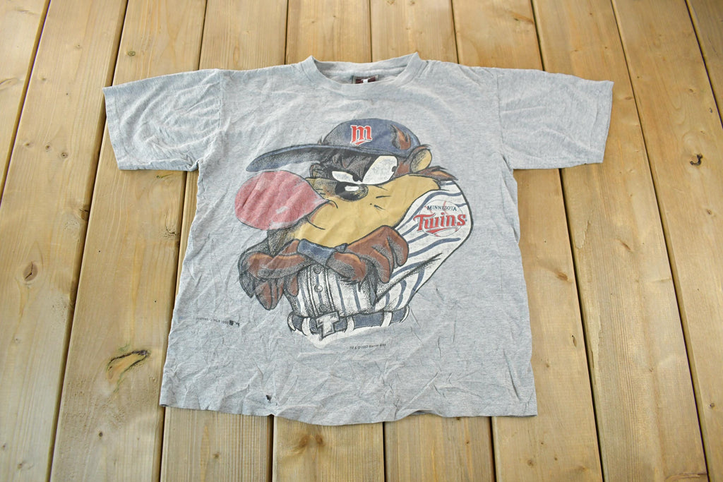 Vintage 1990s Looney Tunes Minnesota Twins MLB Cartoon Promo T-Shirt