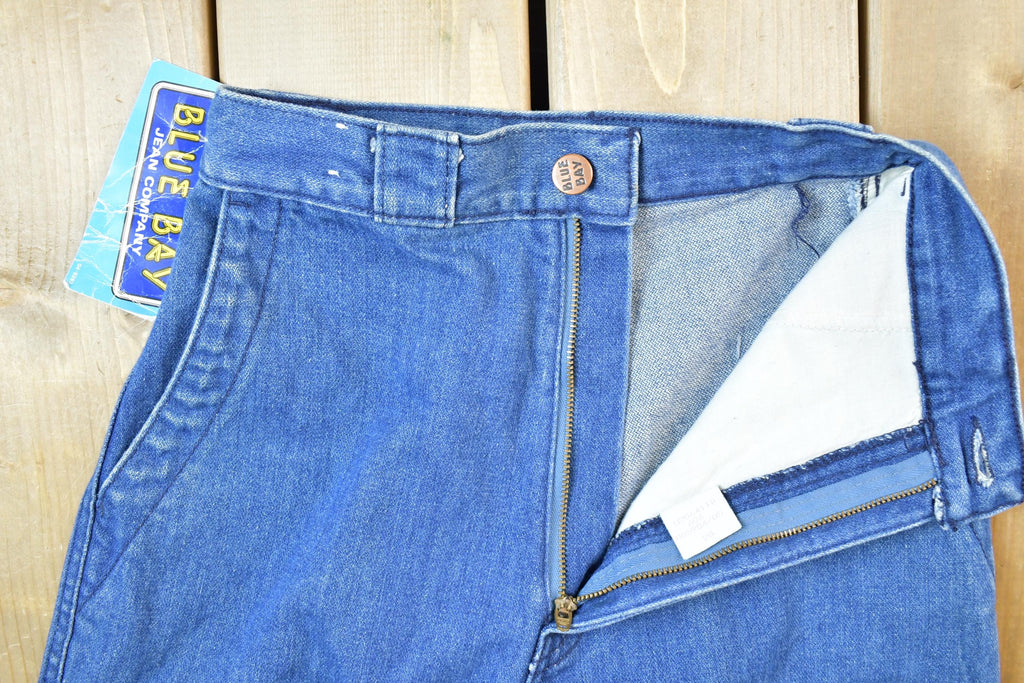 Vintage 1970s Deadstock Blue Bay Jean Company Denim Jeans Size 23 x 31 Made In USA