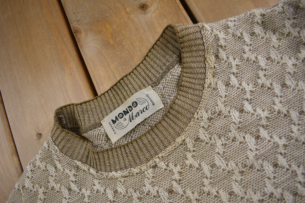 Vintage 1980s Mondo & Marco Abstract Knit Crewneck Sweater