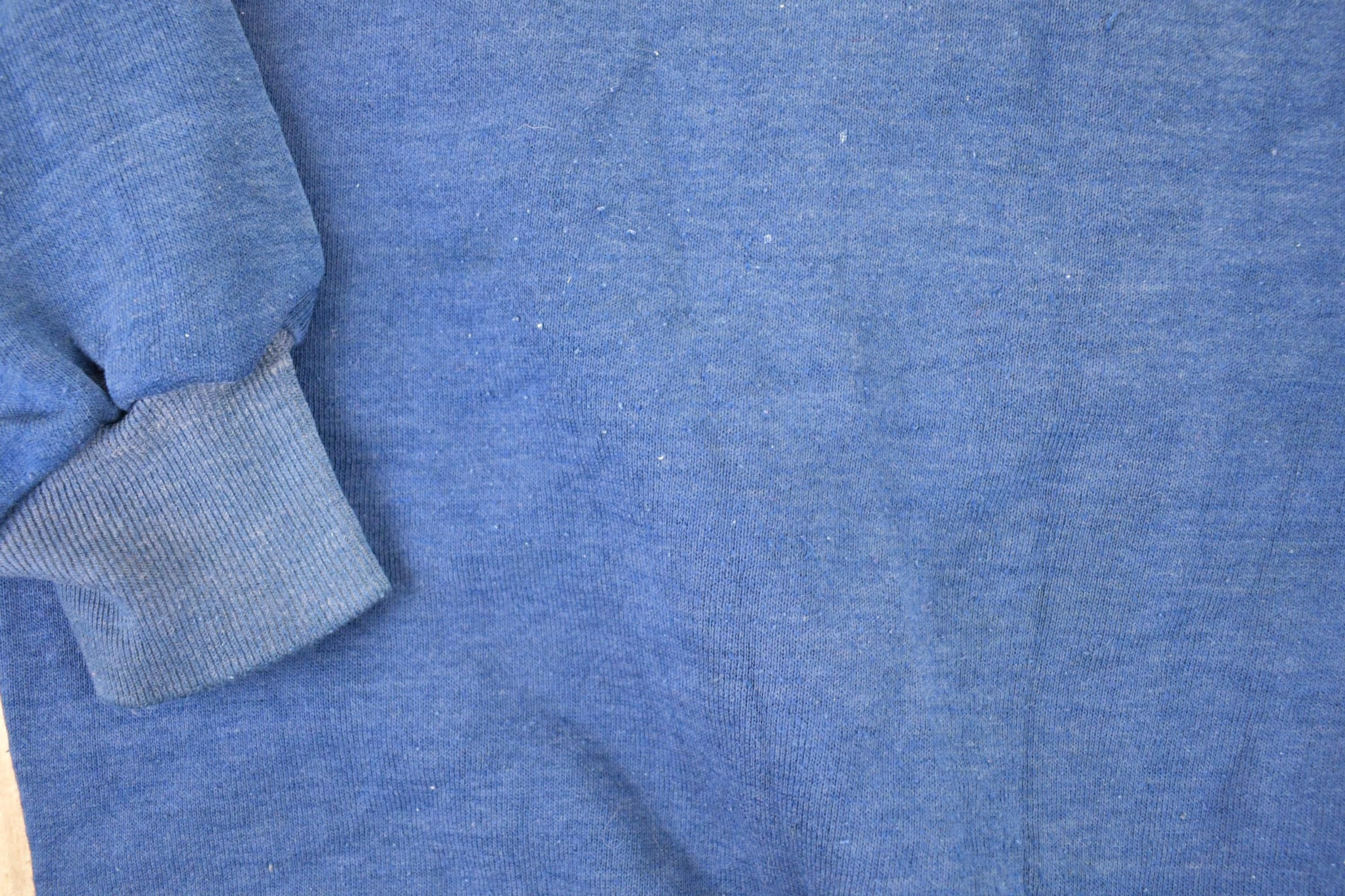 Vintage 1980s Navy Blank Crewneck Sweatshirt Women's L