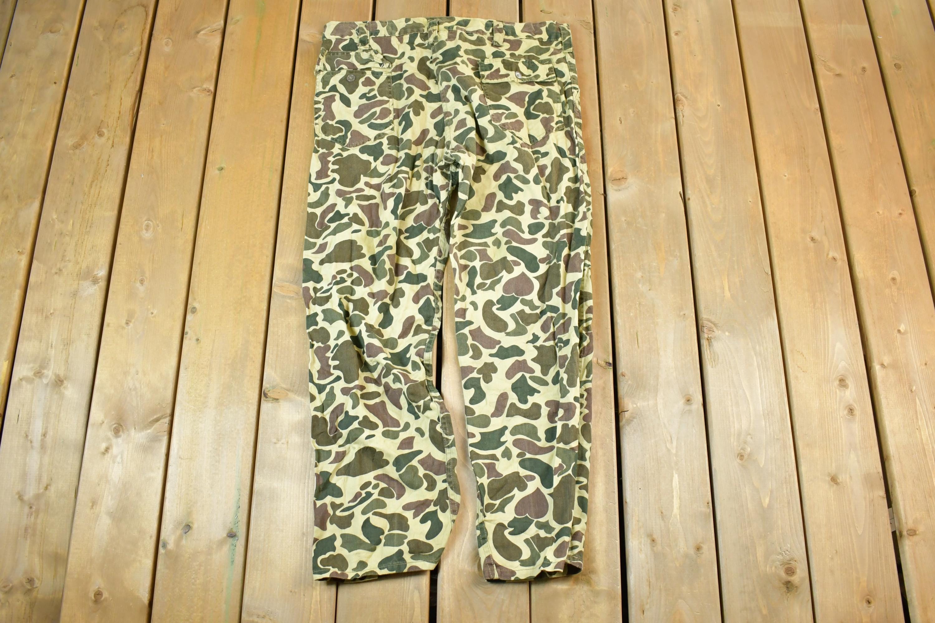 Vintage 1990s Army Lightweight Camouflage Cargo Pants Size 38 x 29