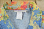 Vintage 1990s Floral Denim Jean Jacket