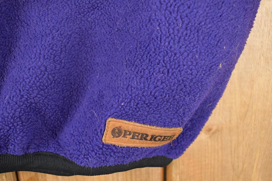 Vintage 1990s Big Sky Montana Embroidered Fleece Outdoorsman Sweater Men's L