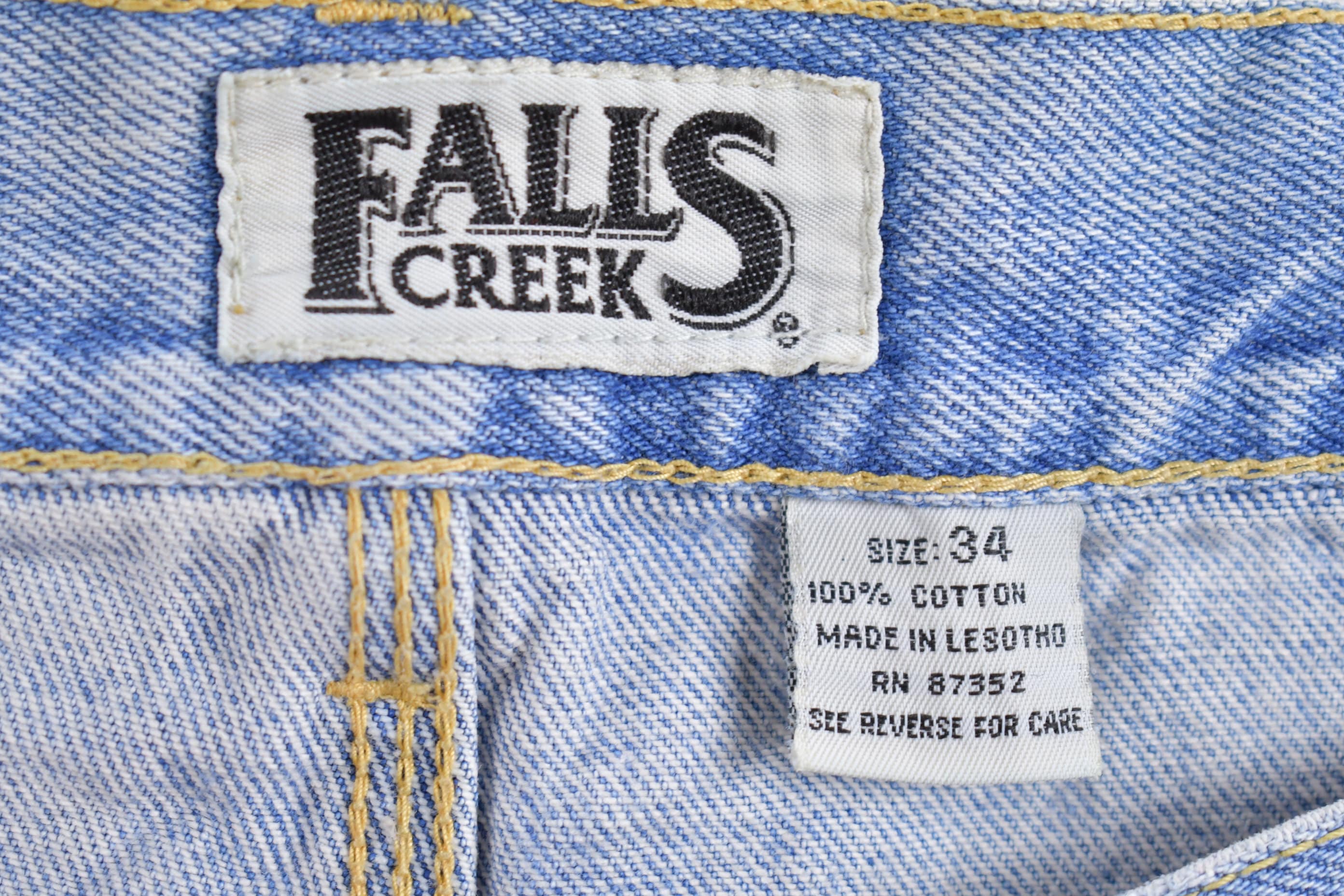Vintage 1990s Falls Creek Light-Wash Denim Shorts