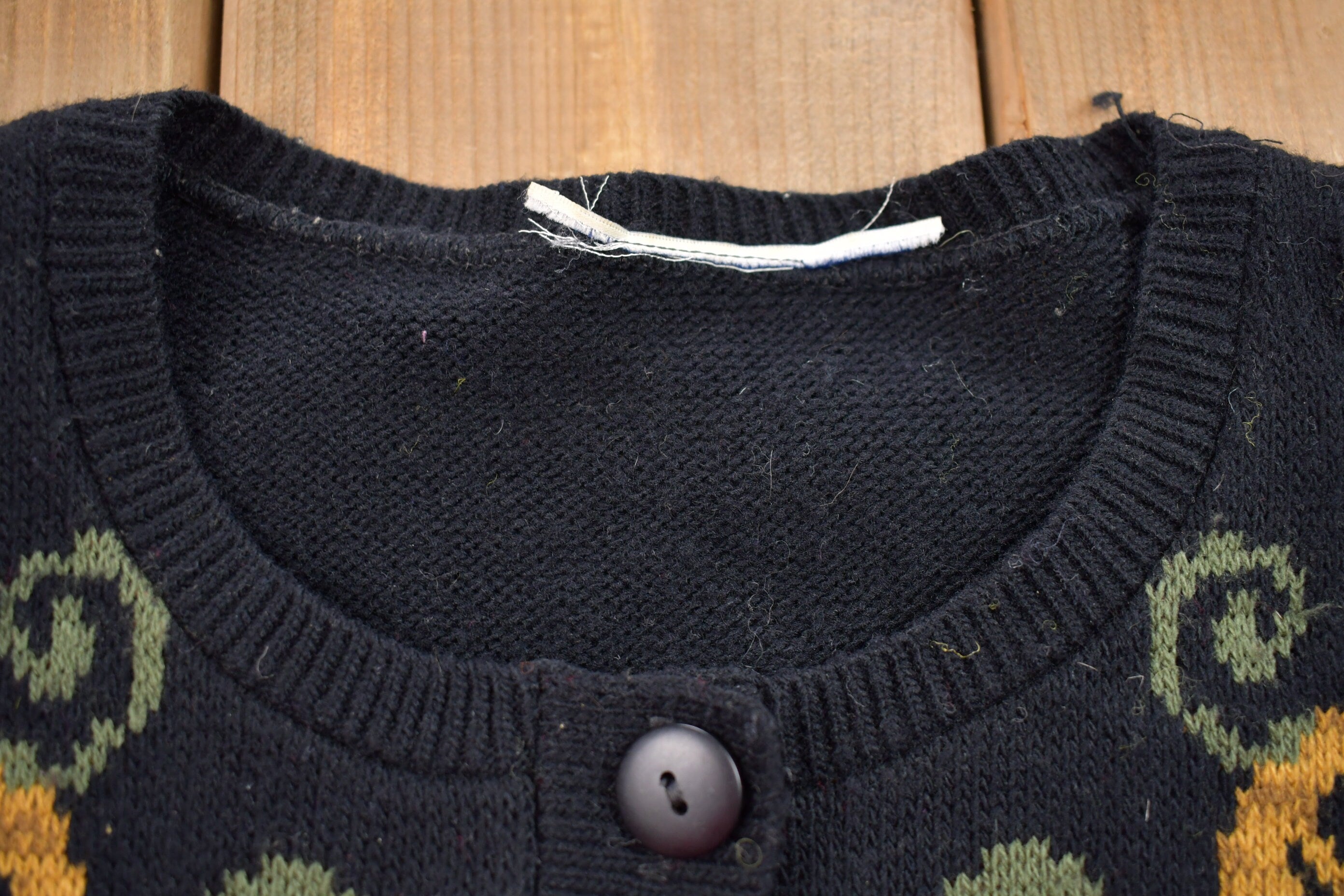 Vintage 1990s Knitted Blazer Sweater
