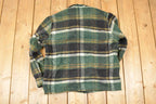 Vintage 1980s Canadian Lumberjack Plaid Button Up Shirt Men's L