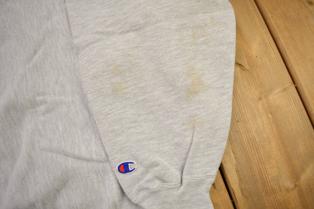 Vintage 1990s Blank Grey Champion Reverse Weave Crewneck