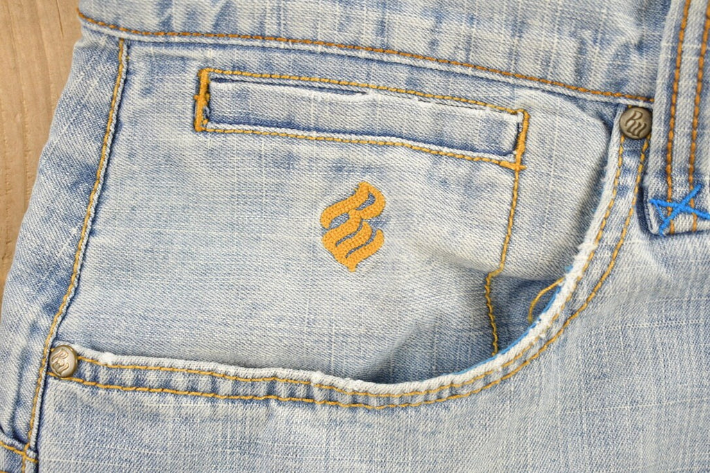 Vintage 1990s Roca Wear Denim CO Jeans Embroidered Jeans 34 x 32