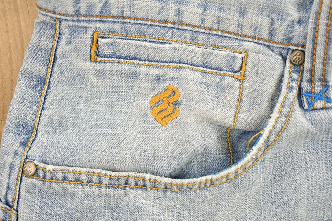 Vintage 1990s Roca Wear Denim CO Jeans Embroidered Jeans 34 x 32