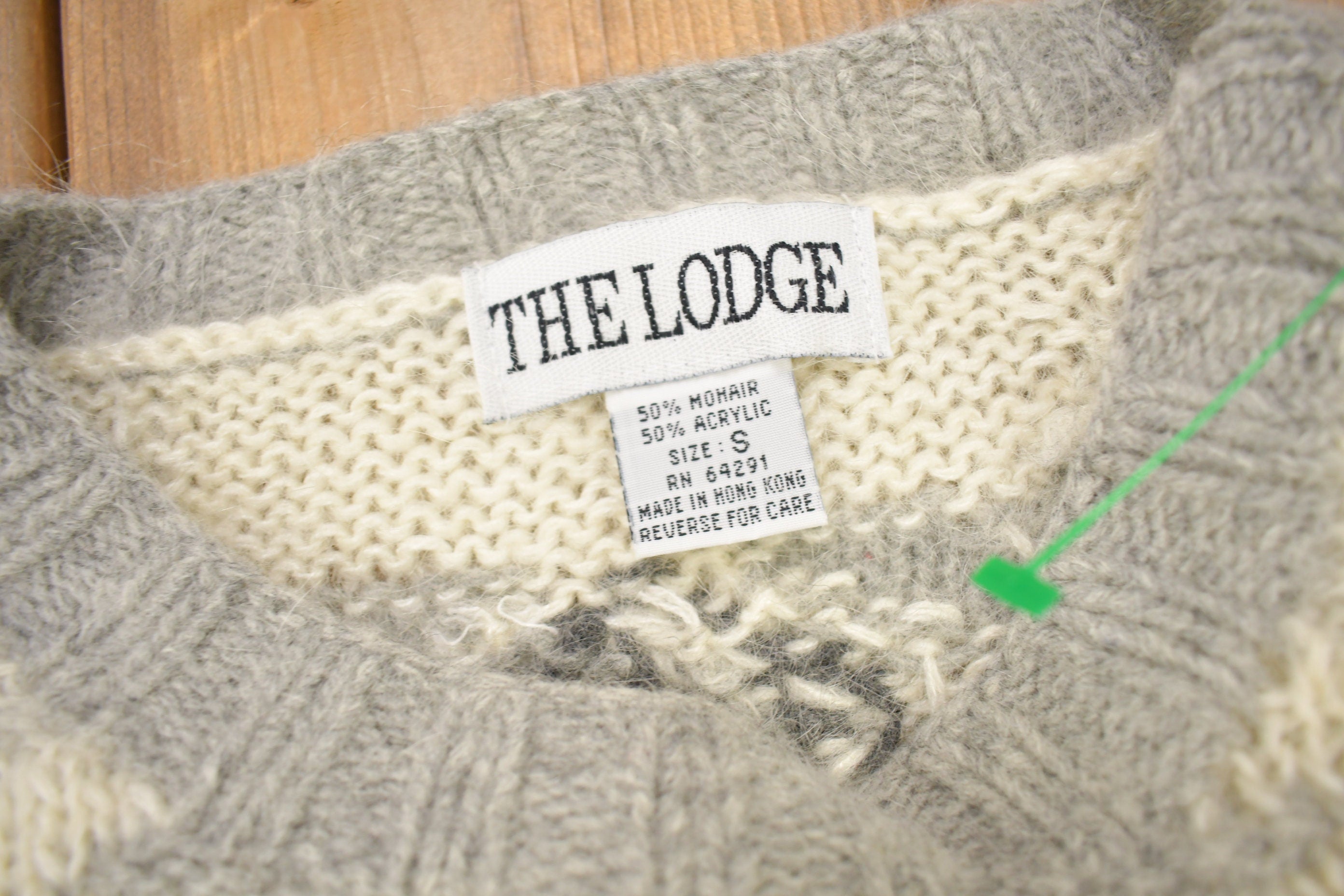 Vintage 1990s The Lodge Mohair Knitted Crewneck Sweater
